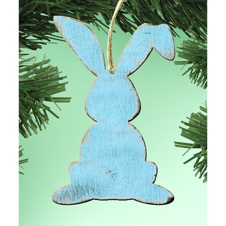 DESIGNOCRACY Bunny Wooden Ornament 991343O